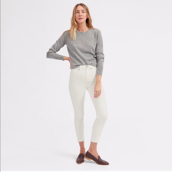Everlane Denim - Everlane White High Rise Jeans 26 ankle